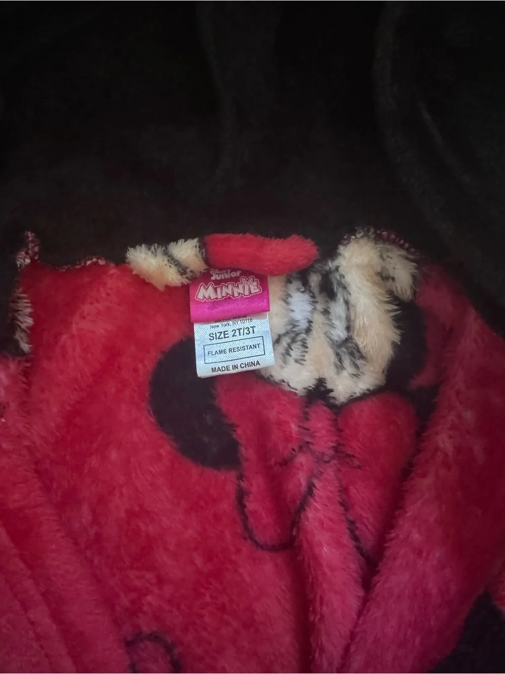 Minnie Mouse Pink Hooded Kids Bathrobe with Ears